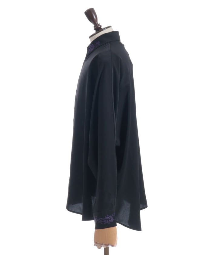 Lotus Embroidery Shirt