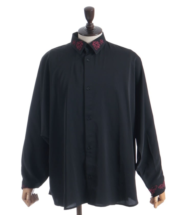 Lotus Embroidery Shirt