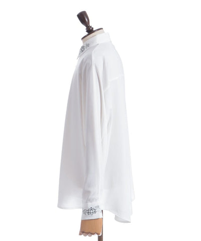 Lotus Embroidery Shirt