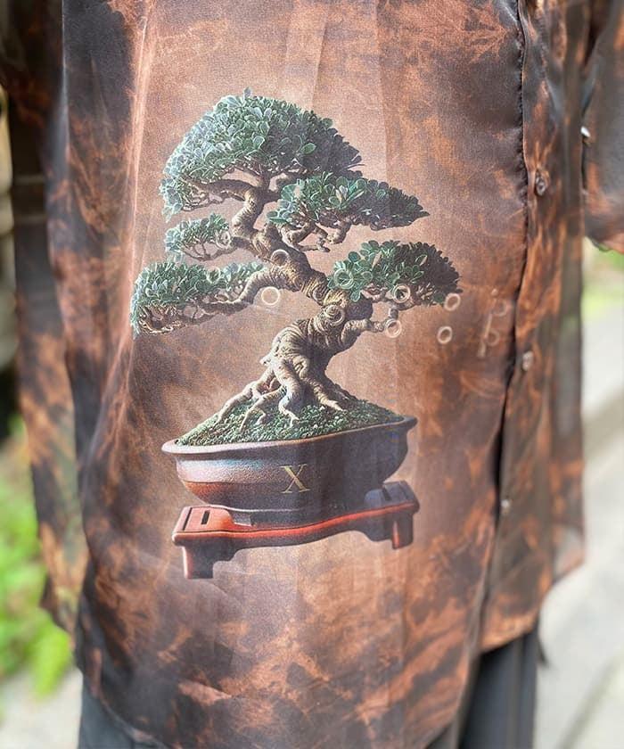 Bonsai Sheer Shirt with Tie