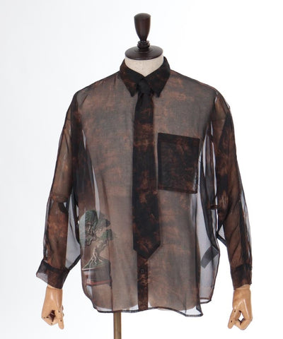 Bonsai Sheer Shirt with Tie