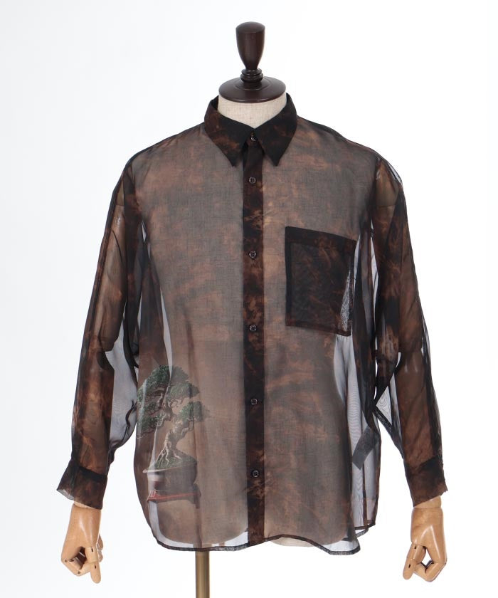 Bonsai Sheer Shirt with Tie