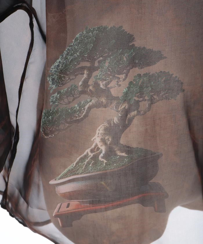 Bonsai Sheer Shirt with Tie