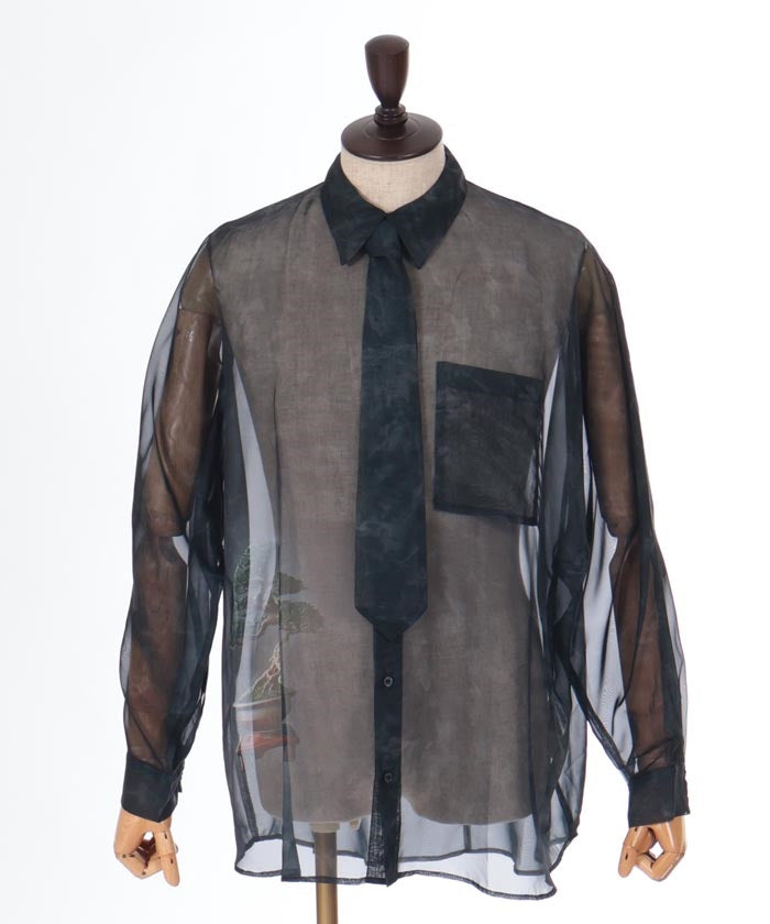 Bonsai Sheer Shirt with Tie