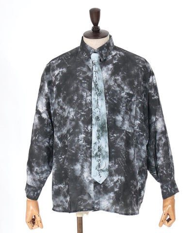 Waka Print Shirt with Tie