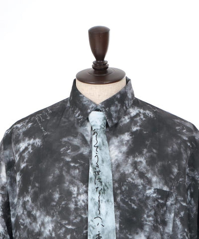 Waka Print Shirt with Tie