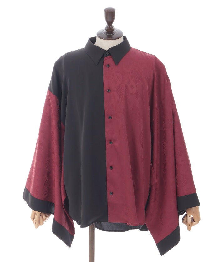 Color Scheme Jacquard Japanese Sleeve Shirt