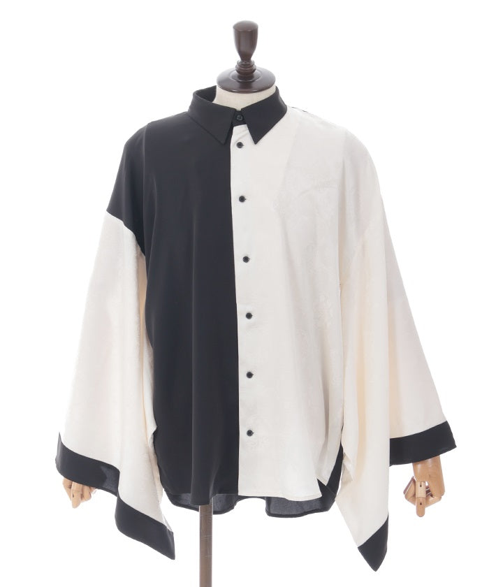 Color Scheme Jacquard Japanese Sleeve Shirt