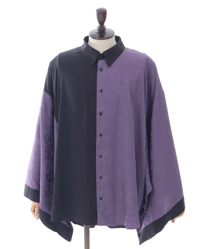 Color Scheme Jacquard Japanese Sleeve Shirt