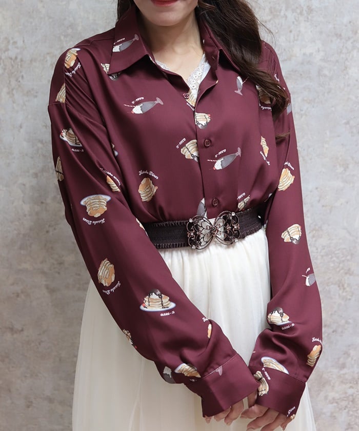 Pancakes Print Shirt