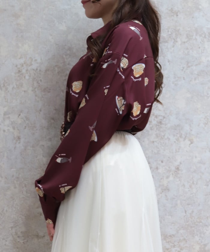 Pancakes Print Shirt