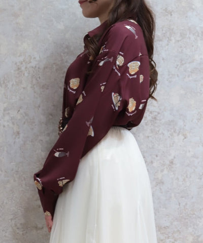 Pancakes Print Shirt