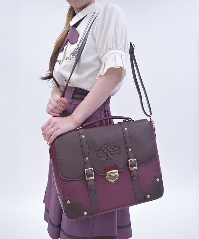 Color Scheme Flap Satchel Bag