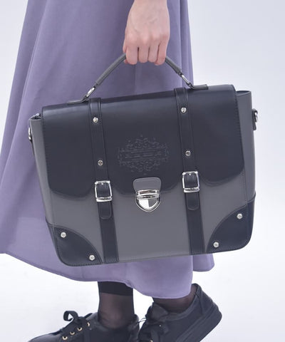 Color Scheme Flap Satchel Bag