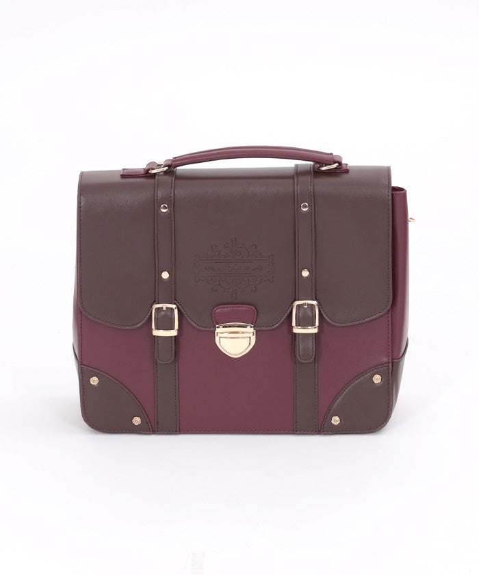 Color Scheme Flap Satchel Bag