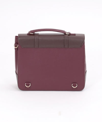 Color Scheme Flap Satchel Bag