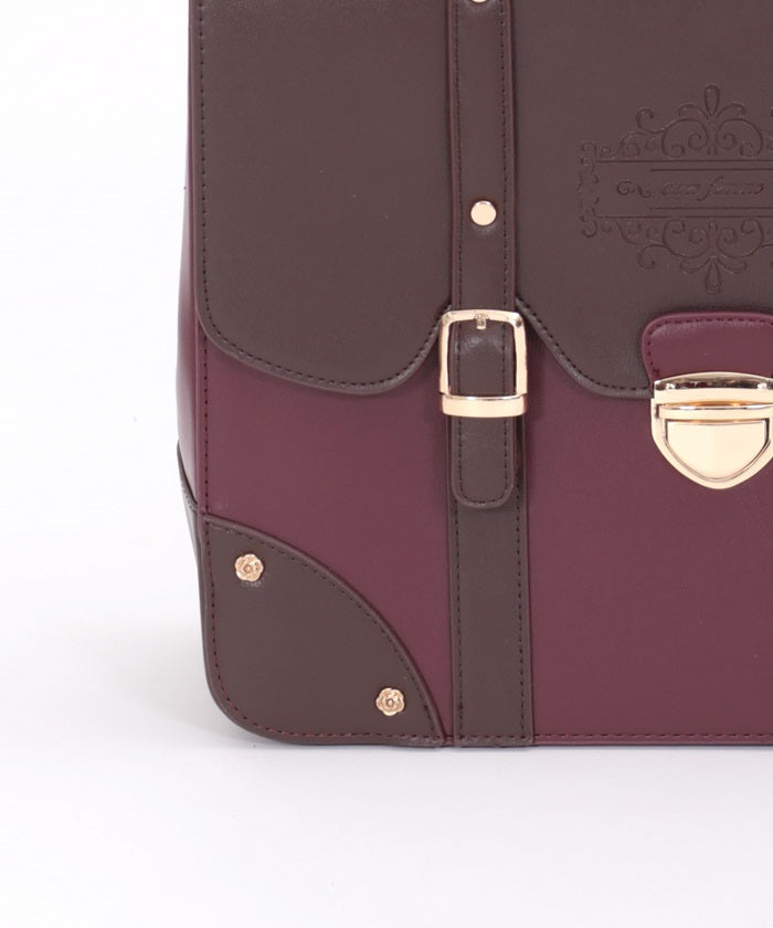 Color Scheme Flap Satchel Bag