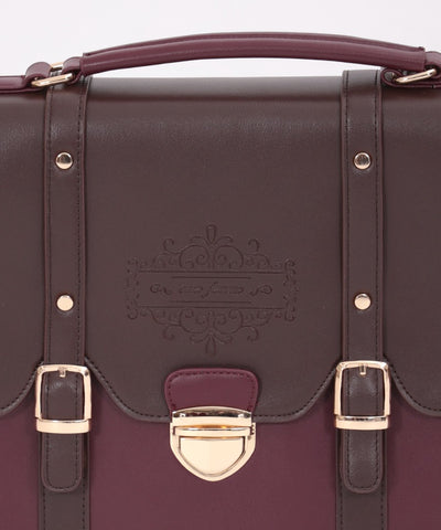 Color Scheme Flap Satchel Bag