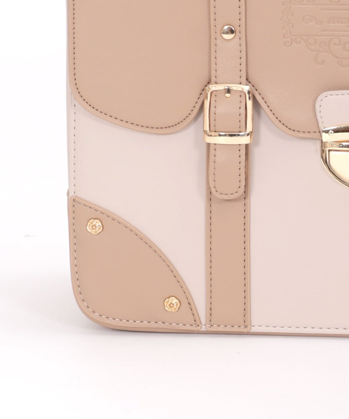 Color Scheme Flap Satchel Bag