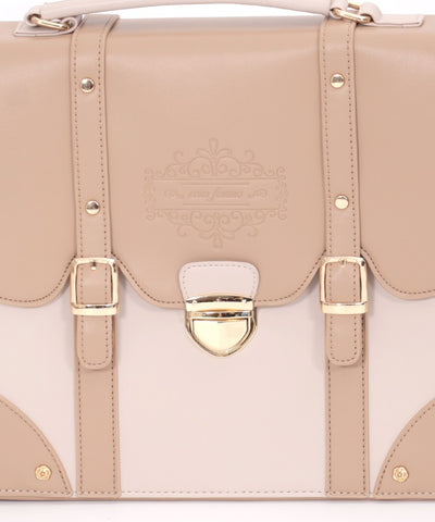 Color Scheme Flap Satchel Bag