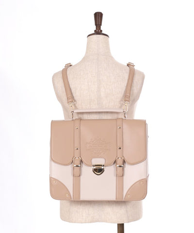 Color Scheme Flap Satchel Bag