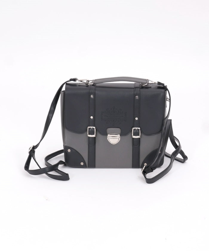 Color Scheme Flap Satchel Bag