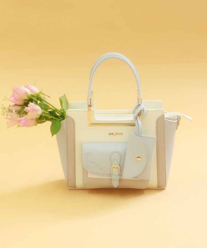 ayako Reversible bag lightgreen×white Pottery Bag/GREEN | ayako