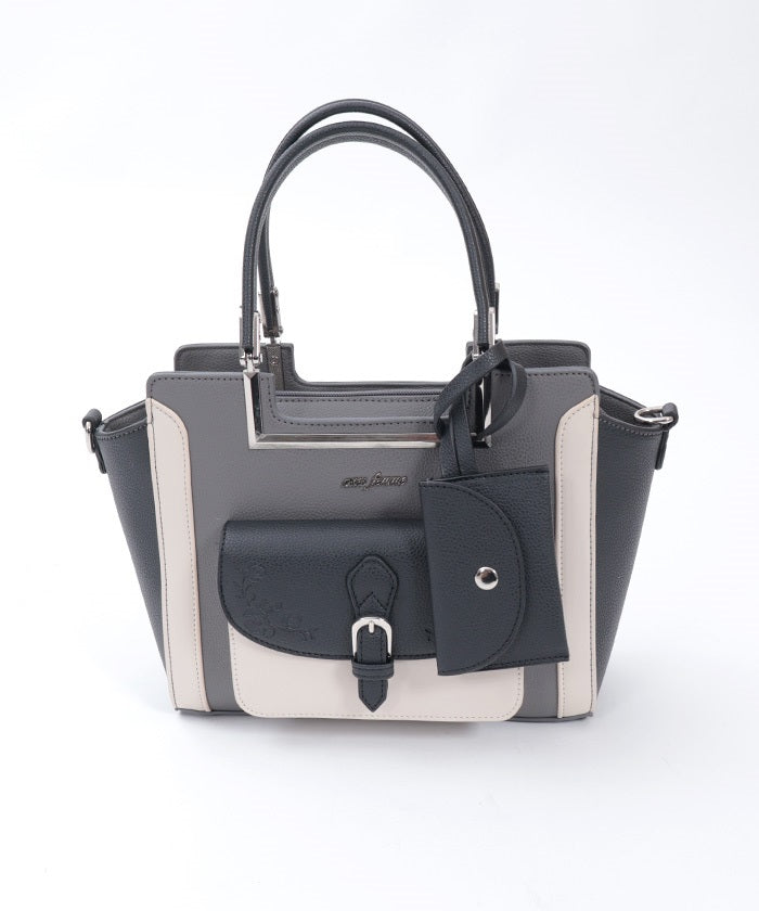 Rose Emboss Color Scheme Bag – axes femme from JAPAN