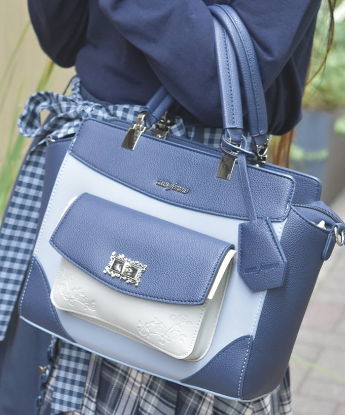 Rose Emboss Color Scheme Bag