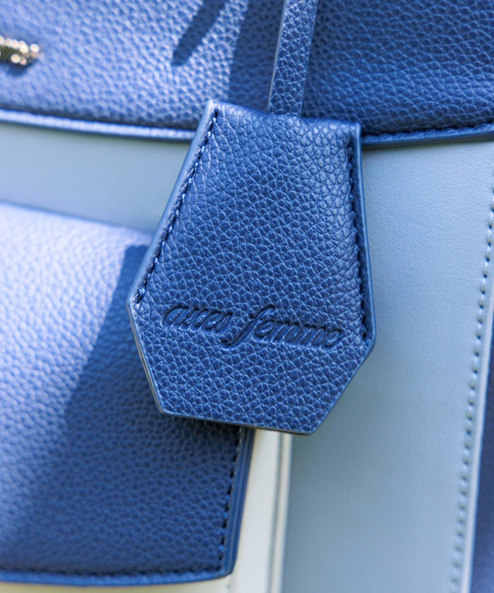 Rose Emboss Color Scheme Bag – axes femme from JAPAN