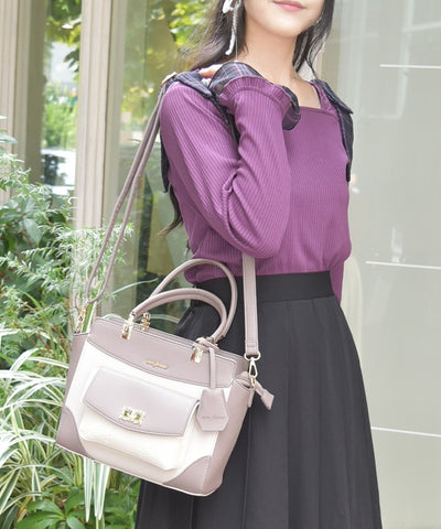 Rose Emboss Color Scheme Bag