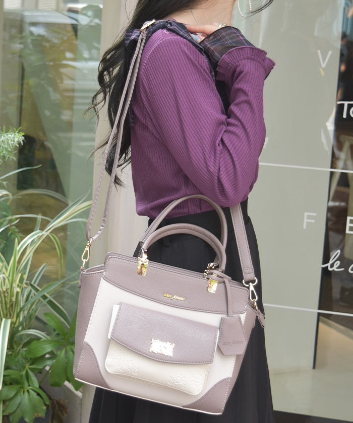 Rose Emboss Color Scheme Bag