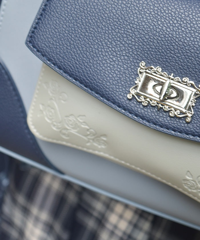 Rose Emboss Color Scheme Bag