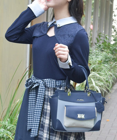 Rose Emboss Color Scheme Bag