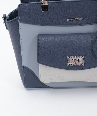 Rose Emboss Color Scheme Bag