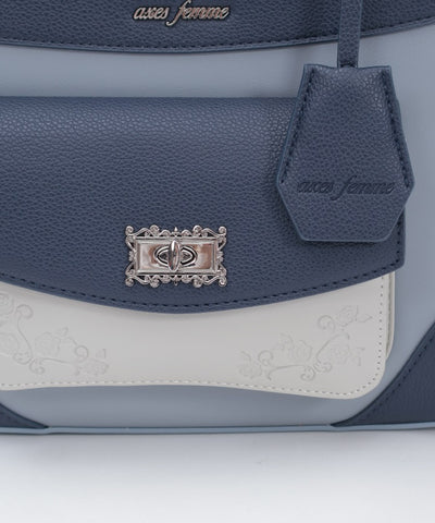 Rose Emboss Color Scheme Bag