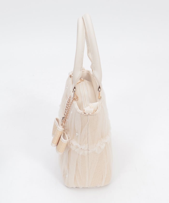 Tulle Layered Woven Bag – axes femme from JAPAN