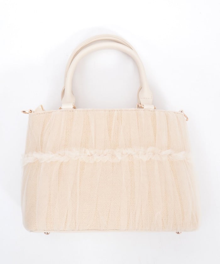 Tulle Layered Woven Bag – axes femme from JAPAN