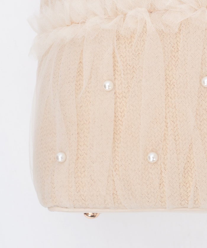 Tulle Layered Woven Bag – axes femme from JAPAN