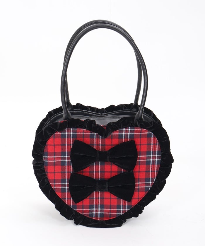 Tartan Plaid Heart Bag