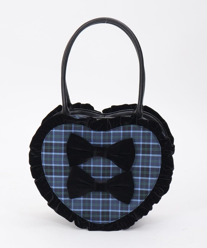 Tartan Plaid Heart Bag