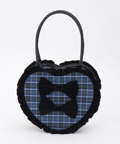 Tartan Plaid Heart Bag