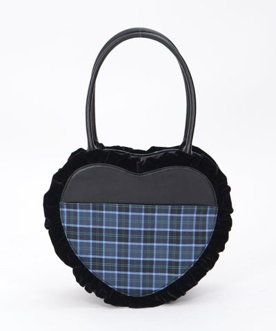 Tartan Plaid Heart Bag