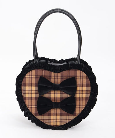 Tartan Plaid Heart Bag