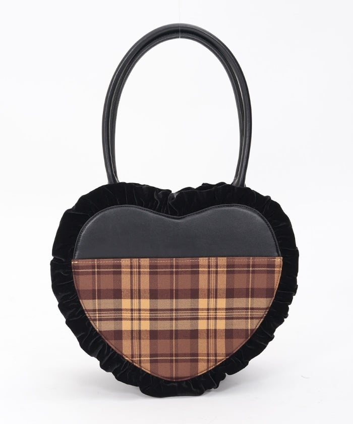 Tartan Plaid Heart Bag