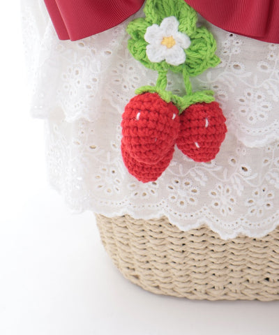 Strawberry Amigurumi Basket Bag (Pre-order)