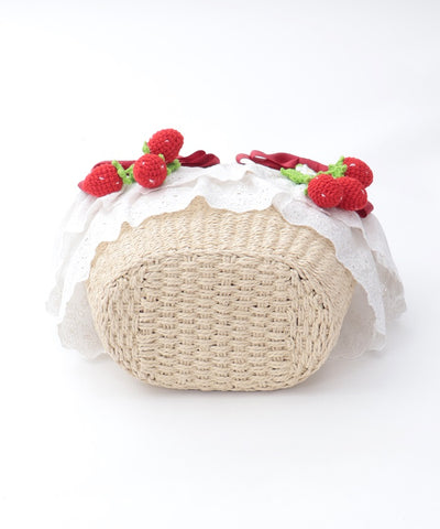 Strawberry Amigurumi Basket Bag (Pre-order)