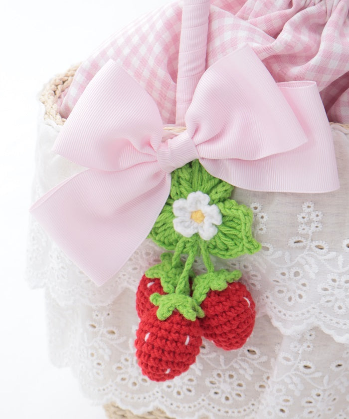 Strawberry Amigurumi Basket Bag (Pre-order)