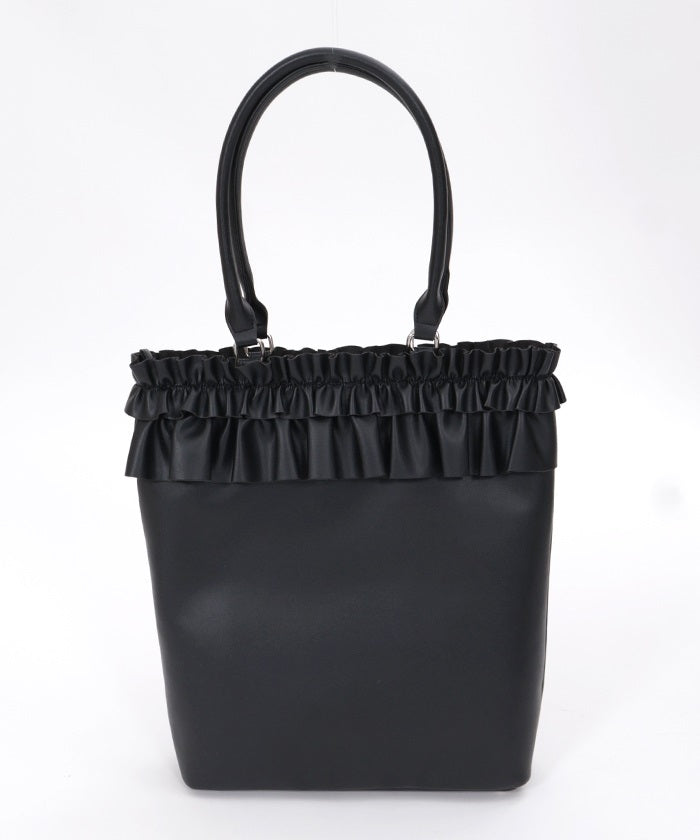 Lace-Up Frill Bag