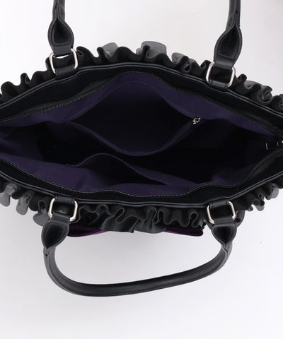 Lace-Up Frill Bag